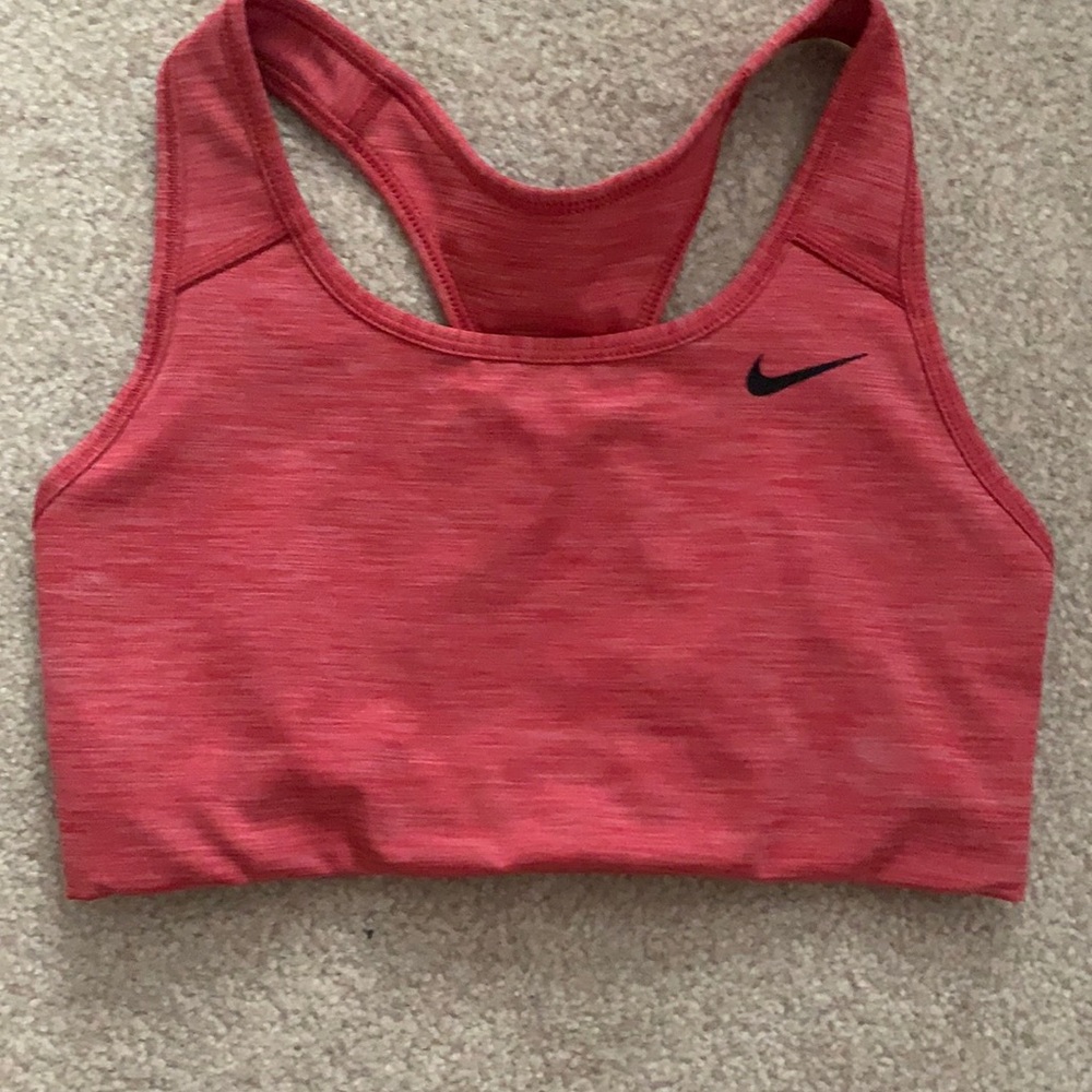 Red/Pink nike sports bra.